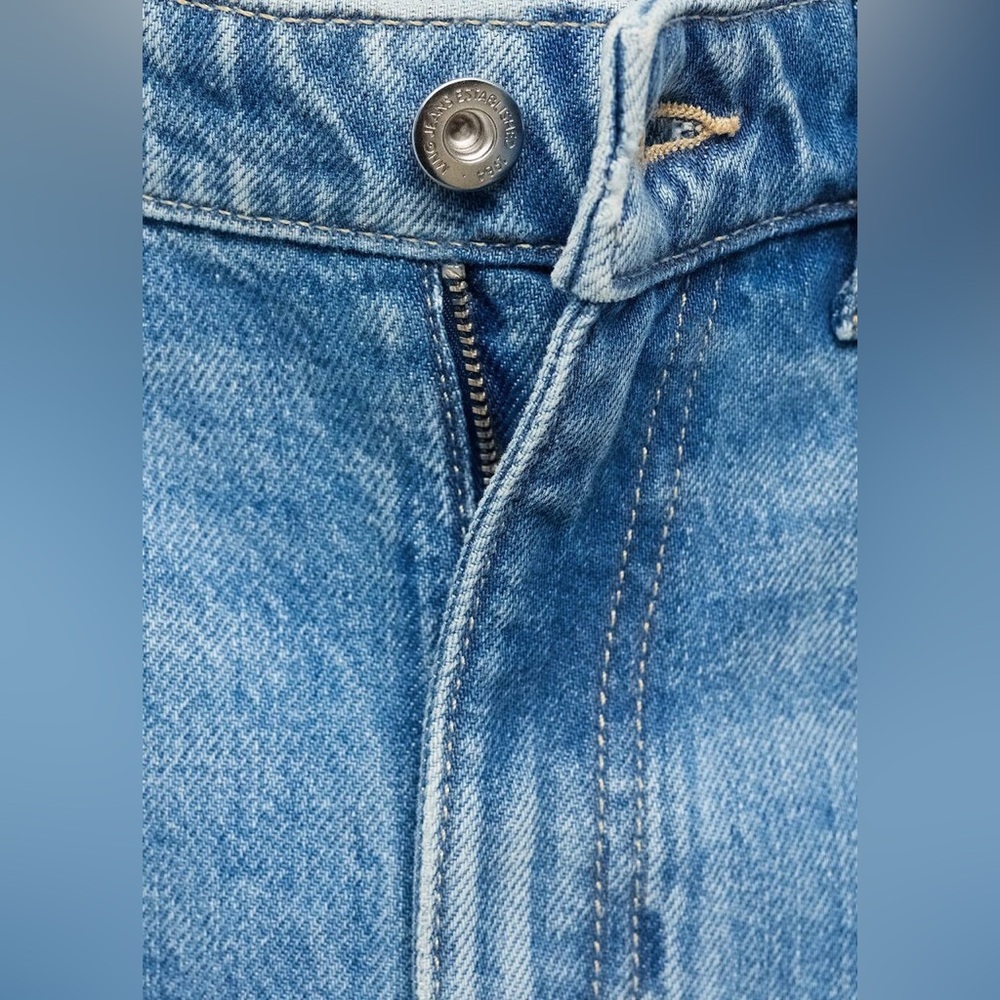 NWT MANGO High Waist Straight Leg Jeans - Picture 5 of 14